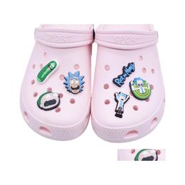 Shoe Parts Accessories Cartoon Pvc Charm Clog Garden Shoes Soft Rubber Fashion Decoration Buckle Part Party Gift Drop Delivery Dh6J1