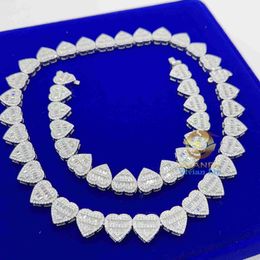 Women Necklace Fine Jewellery Sier Iced Out Diamond Vvs Moissanite Hip Hop Chain
