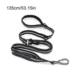 Dog Collars Pet Leash Reflective Security Harness Elastic Adjustable Outdoor Running Hiking Portable Seatbelt Extender Supply