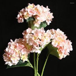 Decorative Flowers Artificial Cherry Blossoms Branches Fabrics Fake Sakura Color Flower For Home Wedding Party Deco