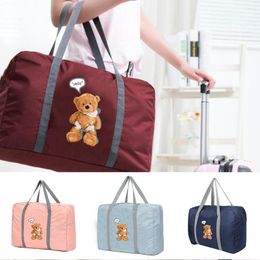 Duffel Bags Fashion Women Travel Bag Camping Organiser Carry-on Luggage Pack Holiday Travelling Accessories Duffle Storage Grocery Handbags