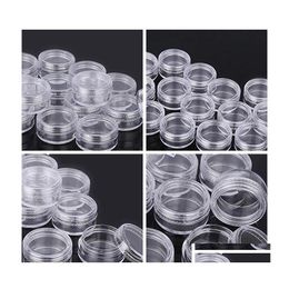 Packing Bottles Clear Cosmetic Jars Empty Jar Pot Eyeshadow Makeup Face Cream Container Bottle Capacity Transparent 5G Drop Delivery Ot486