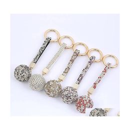 Party Favour Selling Spherical Key Chain Fashion Diamond Ball Charm Crystal Keychain Pendant Cute Car Wq639 Drop Delivery Home Garden Dhgom