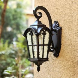 Wall Lamp Garden Vintage 1 Pcs Aluminium Led Fixture Lighting Porch Large Outdoor Pathway Landscape Light Bathroom