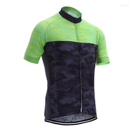 Racing Jackets Wholesale Top Quality Short Sleeve Fresh And Lovely Green Cycling Jersey Bike Clothing Breathable