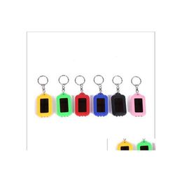 Party Favour Led Keychain Light Emergency Lamps Torch Flashlight Of Key Fob Solar Energy Power Lamp Part Gift Mti Wy907W Drop Deliver Dht5H