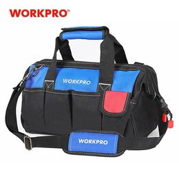 Tool Bag WORKPRO 4 size tool kit bag waterproof Storage tool Bag Men's Multifunction Bag tool Organiser electrician Shoulder Bag 230130