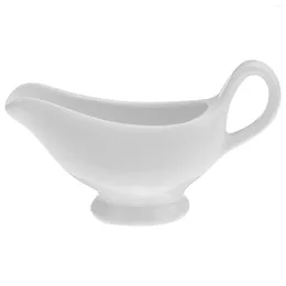 Storage Bottles Gravy Sauce Boat Pitcher Creamer Ceramic Porcelain Dish Dishes Jug Bowl Whiteserving Bowls Minisoy Coffee Dippingseasoning