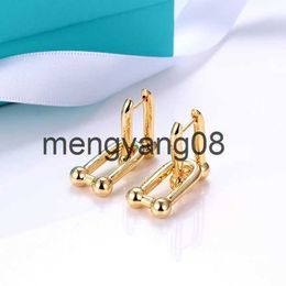 Charm Bracelets 18K gold double u shape charm bracelet for women fashion luxury brand designer OL style bangle bracelets party wedding Jewellery T2201315