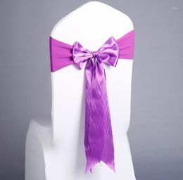Chair Covers Elegant Cover Sashes Spandex Bands For Home Party Meeting Decoration Accessories Seat SN4100