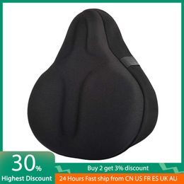 Saddles Thickened Sponge Seat Bike Bicycle Soft Saddle Electric Scooter Comfortable Breathable Cycling Gel Pad Cushion Cover 0131