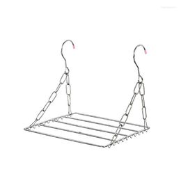 Hangers Balcony Folding Shoe Drying Rack Clothes Airer Stainless Steel Laundry Underwear