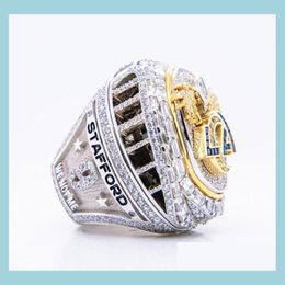 Klaster pierścienia 5 gracz 2021 2022 American Football Team Champions Championship Ring Stafford Kupp Ramsey Donald McVay Fan Gift Drop Dhfmg