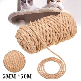 Cat Furniture Scratchers Replacement Sisal Rope For Pet Cat Scratching Post Claw Care Toy Repair Making Desk Legs Binding Rope For Cat Sharpen Claw 230130