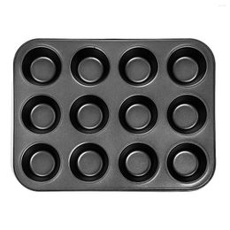 Baking Tools Heavy Duty Carbon Steel Cupcake Tray 12 Mini Cup Shaped Cake Pan Nonstick Mold