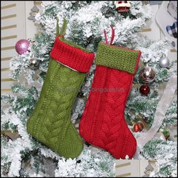 Christmas Decorations Stocking Kid Gift Bag Xmas Sock Candy Tree Pendant Ornament Party Decoration Vt0626 Drop Delivery Home Garden Dhddi
