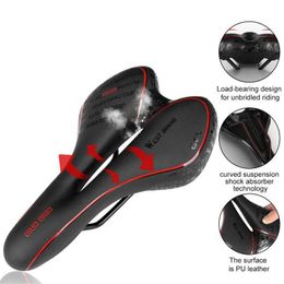 Saddles Bicycle Breathable Silicone Comfortable Mountain Road Seat Cushion Cycling Equipment Bike Accessories 0131