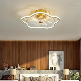 Chandeliers Contemporary Ceiling Chandelier With Fan Creative Led For Living Room Bedroom Dining Table Lamp Home Fixture Indoor Lighting 42w