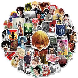 50pcs Attack on Titan Stickers Anime AOT Stickers for Kids Adults Laptop Waterproof Vinyl Stickers for Water Bottles Skateboard Car DIY Decals T01040482