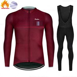 Jersey Raudax Winter Long Sleeve Sets Bicycle Clothing Breathable Mountain Cycling Clothes Suits Ropa Ciclismo Verano Triathlon Z230130