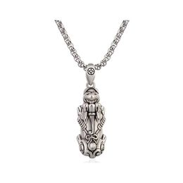 Pendant Necklaces Fashion Exquisite Money Pixiu Necklace Trend Retro Thai Sier Jewellery Drop Delivery Pendants Dhjcq