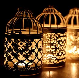 The latest Candle Holders electroplating metal process products bird cage candlestick household ornaments many styles to choose support Customised logo