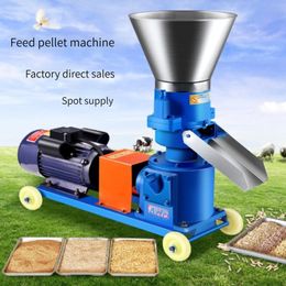 Pellet Mill Feed Food Pellet Making Machine Household Electric Chicken Animal Feed Granulator Chicken Duck Cattle Sheep Rabbit Granulator