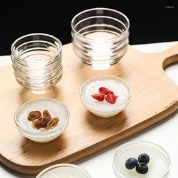 Bowls 12Pcs Small Glass Stackable Clear Bowl Round Dessert Dishes Side Set Water Chestnut