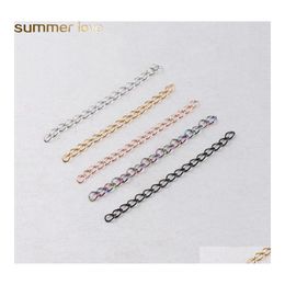 Charms 0.5Mm Thick Stainless Steel Extension Chain Bracelet Necklace Tail 5Cm Length Line Diy Jewelry Accessories Drop Delivery Find Otjo5