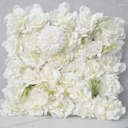 Decorative Flowers 11.8Inches Artiicial Flower Wall Birthday Party Decorations Hydrangea Rose Really Touch Decoration