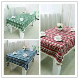 Table Cloth National Wind Tablecloths Cotton Linen Nice Quality For El/Party/el/Dinner Kitchen Decoration Cover