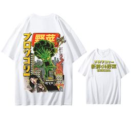 Men's T-Shirts Men Hip Hop T Shirt Japanese Harajuku Cartoon Monster T-Shirt Streetwear Summer Tops Tees Cotton Tshirt Oversized HipHop 230131