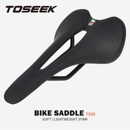 s Toseek Bicycle Seat Cushion Ultralight Road MTB Comfortable Breathable Bike Saddle for Long Distance Cycling 0131