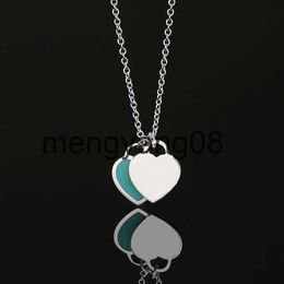 Pendant Necklaces Luxury Brand Necklace TIF Heart Pendant Women 925 Sterlling silver Designer Design Halter Jewelry Valentine's Day Gift original quality T2201311