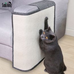 Cat Furniture Scratchers Cat Scratcher Board Pad Sisal Cat Toy Sofa Furniture Protector Cat Claw Training Cat Scratching Post Paw Pad with Invisible Nail 230130