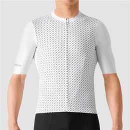 Racing Jackets Geometric Aero Tight Jersey Lightweight Quick-drying Short Sleeve Race Fit Clothes Cycling Road Bicycle