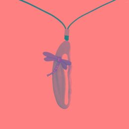 Pendant Necklaces Creative Design Pattern Dragonfly Necklace Simple Individuality Retro Style Asymmetrical Lady Jewelry
