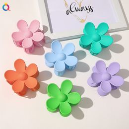 New Korea Flower Shape Ribbon Claw Clip Hair Women Girls Hairpins Crab Claws Clisp Ponytail Barrette Fashion Headwear Hair Accessories 1525