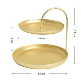 Plates Multipurpose Jewellery Tray Makeup Organiser Shelf Decorative For Living Room Bedroom Dresser Decoration