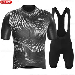 Sets Jersey 2023 New Brand Raudax Men Cycling Set Racing Bicycle Clothing Suit Breathable Mountain Bike Clothes Sportwears Z230130