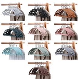 Hangers 10 Pcs Heavy Duty Metal Hanger Anti-Slip Half Round Clothes Rack Coat Organizer