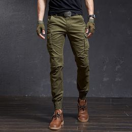 Men's Pants Fashion High Quality Slim Military Camouflage Casual Tactical Cargo Pants Streetwear Harajuku Joggers Men Clothing Trousers 230131