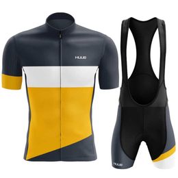 Sets 2022 Men HUUB Cycling Jersey Pro Team Summer Short Sleeve Shirts Clothing Ropa Ciclismo Hombre Bycicle MTB Bib Shorts Maillot Z230130