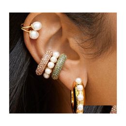 Ear Cuff Fashion Jewelry Single Piece Earring C Shape Personality Earclip None Post Rhinstone Earrings Drop Delivery Dh8Mc