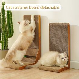 Cat Furniture Scratchers Cat Scratch Board Cats Training Grinding Claw Toys Corrugated Cat Scratcher Scraper Grinding Nails Toy Pet Furniture Supplies 230130