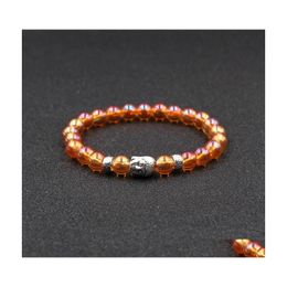 Charm Bracelets Natural Stone Bracelet R Buddha Head Bead Bdehome Drop Delivery Jewellery Dh8A9