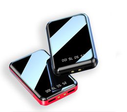 NEW Phone Power Banks Portable Mini 20000mAh Power Bank External Battery 2USB LCD Digital Display Fast Charging Powerbank Charger