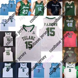 Basketball Jerseys Tulane Green Wave Basketball Jersey NCAA College Jalen Cook Jaylen Forbes Tylan Pope DeVon Baker Jadan Coleman Scott