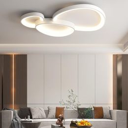 Chandeliers Modern High-end Design Geometric Minimalist Nordic Led Creative Line Home Cloud Living Room Ceiling Light Fixtures