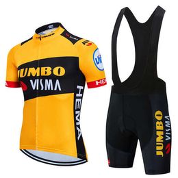 Cycling Jersey Sets JUMBO VISMA Bicycles Cycling Shorts Cycling Jersey Man Men's Clothes Clothing Sets Mtb Sportswear Mountain Bike Bicycle Maillo P230519